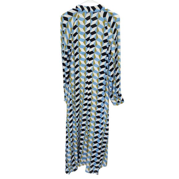 Dorothee Schumacher‎ Graphic Volumes Printed Midi Dress 2 Cocktail Wedding Party - Picture 3 of 10